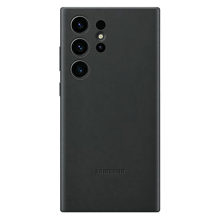 Чехол Samsung Leather Cover for Galaxy S23 Ultra, Чёрный Чехол Samsung Leather Cover for Galaxy S23 Ultra, Чёрный