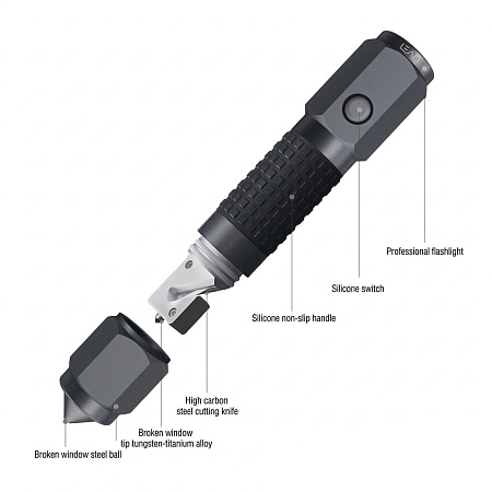 Leao Sport A10 Flashlight LED, 20hr, IPX7, SOS, LED CREE XP-E2