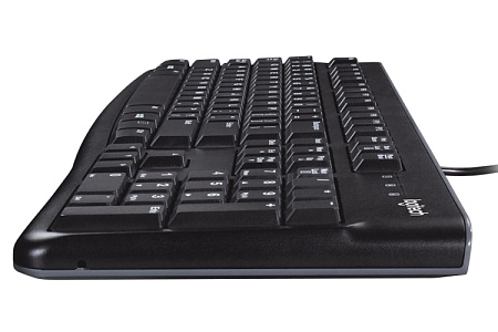 Keyboard Logitech K120 OEM, Thin profile, Quiet typing, Spill-resistant, 1.5m, USB, EN/RU, Black Keyboard Logitech K120 OEM, Thin profile, Quiet typing, Spill-resistant, 1.5m, USB, EN/RU, Black