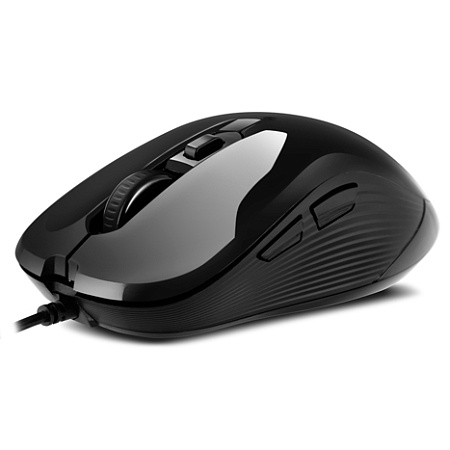 Mouse SVEN RX-520S, 800-3200 dpi, 6 buttons, Ambidextrous, Silent, 83g., 1.5m, USB, Black Mouse SVEN RX-520S, 800-3200 dpi, 6 buttons, Ambidextrous, Silent, 83g., 1.5m, USB, Black
