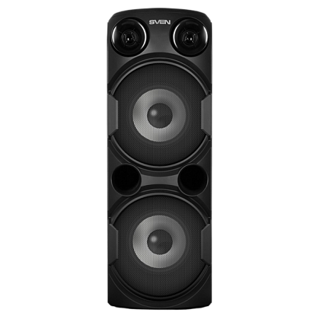 Partybox SVEN "PS-750" 80w, Black, Bluetooth, TWS, Bluetooth, FM, USB, microSD, 2x4400mA*h