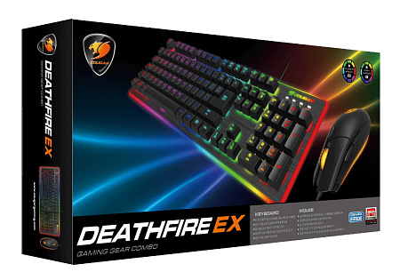 Клавиатура и мышь Cougar Deathfire EX, Проводное, Чёрный