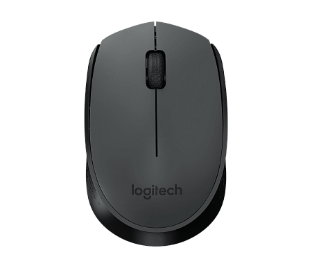 Wireless Mouse Logitech M170, 1000 dpi, 3 buttons, Ambidextrous, 69,3g., 1xAA, 2.4Ghz, Grey/Black