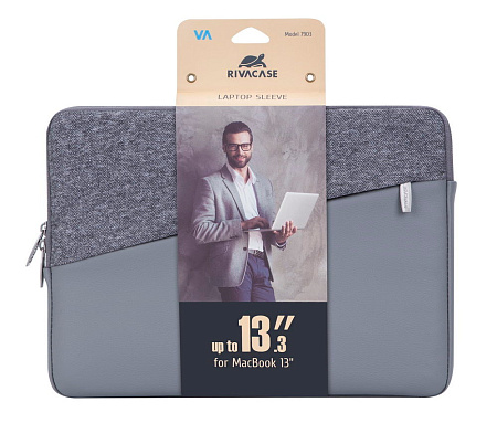Ultrabook sleeve Rivacase 7903 for 13.3", Gray