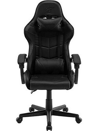 Gaming Chair Havit GC933, Headrest & Lumbar cushion, Handrails, 139 degrees, Black