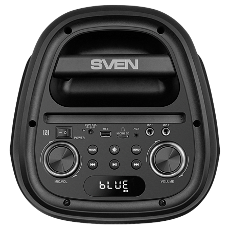 Partybox SVEN "PS-800" 100w, Black, Bluetooth, TWS, Bluetooth, FM, USB, microSD, 2x4400mA*h