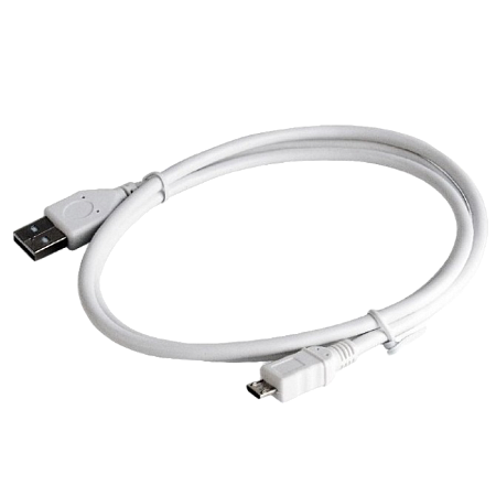 Кабель для зарядки и синхронизации Cablexpert CCP-mUSB2-AMBM-W-0.5M, USB Type-A/micro-USB, 0,5м, Белый