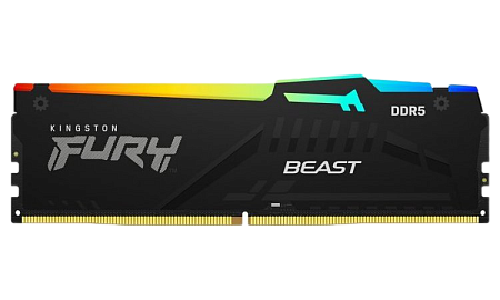 Оперативная память Kingston FURY Beast RGB, DDR5 SDRAM, 5600 МГц, 32 Гб, KF556C40BBAK2-32
