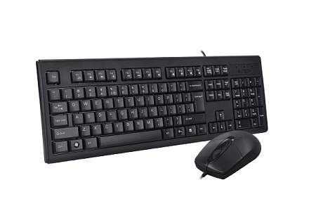 Keyboard & Mouse A4Tech KR-8372, Laser Engraving, Splash Proof, 1000 dpi, 3 buttons,Black, USB Keyboard & Mouse A4Tech KR-8372, Laser Engraving, Splash Proof, 1000 dpi, 3 buttons,Black, USB