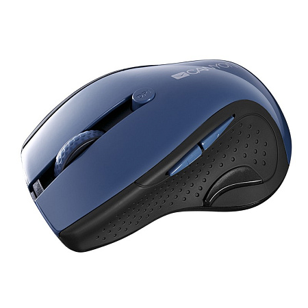 Wireless Mouse Canyon MW-01, Optical, 1000-1600dpi, 6 buttons, Ergonomic, Blue