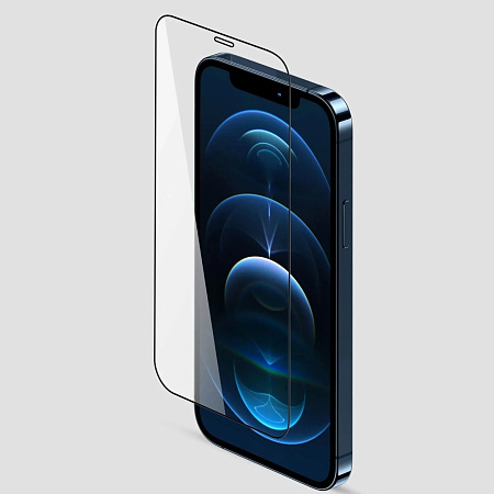 Helmet Diamond Glass 5D iPhone 12/12 Pro, Black Helmet Diamond Glass 5D iPhone 12/12 Pro, Black