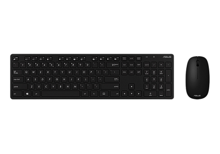 Wireless Keyboard & Mouse Asus W5000, 13 Fn keys, Ultra thin, Metal-like finish, Silent, 800-1600dpi
