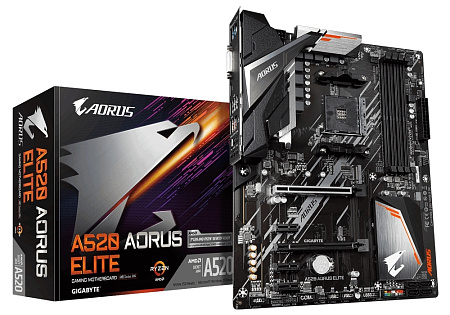 Материнская плата Gigabyte A520 AORUS ELITE, AM4, AMD A520, ATX