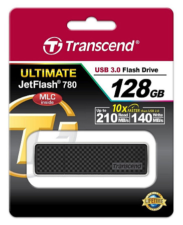 USB Flash накопитель Transcend JetFlash 780, 128Гб, Чёрный