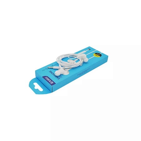 Ksiga Earphones 3.5mm with Mic Feile KSC-403, White