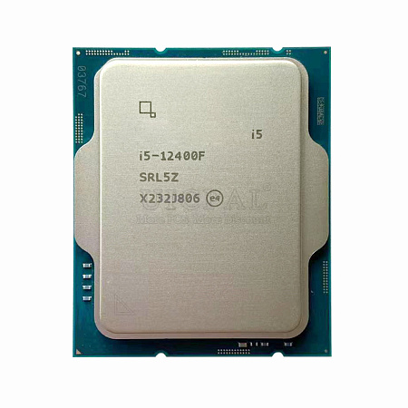 CPU Intel Core i5-12400F 2.5-4.4GHz (6P+0E/12T,18MB, S1700, 10nm, No Integ.Graphics, 65W) Tray,процессоры ,оперативная память, ssd, M2, hdd, кейсы