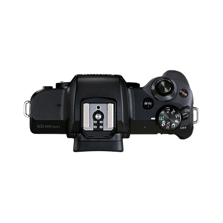 Беззеркальный фотоаппарат Canon EOS M50 Mark II + EF-M 15-45 IS + EF-M 55-200 IS, Чёрный