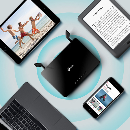 4G LTE Wi-Fi AC Dual Band Router TP-LINK, "Archer MR400", 1167Mbps, 2x Detachable Antennas