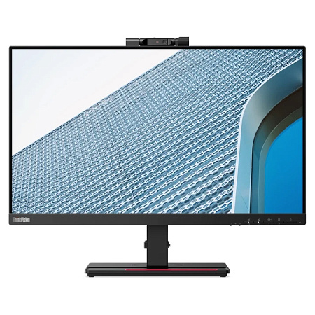 23.8" Lenovo ThinkVision T24v-20, Black (IPS 1920x1080, 4ms, 250cd, HDMI+DP+VGA, WebCam, USB-Hub)