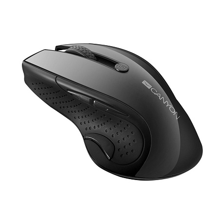 Wireless Mouse Canyon MW-01, Optical, 1000-1600dpi, 6 buttons, Ergonomic, Black Wireless Mouse Canyon MW-01, Optical, 1000-1600dpi, 6 buttons, Ergonomic, Black