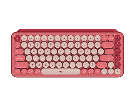Wireless Keyboard Logitech POP Keys, Mechanical, Compact design, F-keys, Emoji Keys, 2xAAA, 2.4Ghz+B