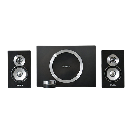 Speakers SVEN "MS-1085" Black / Silver, 46w / 20w + 2x13w / 2.1 Speakers SVEN "MS-1085" Black / Silver, 46w / 20w + 2x13w / 2.1