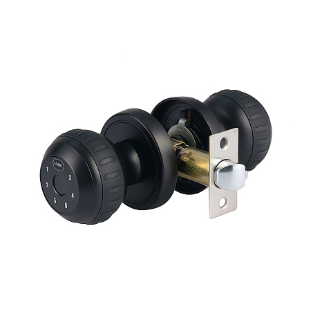 Smart Lock with Fingerprint Interior, Password. Tuya APP G530, Black Smart Lock with Fingerprint Interior, Password. Tuya APP G530, Black