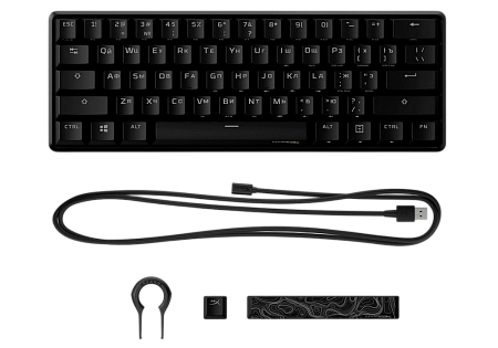 Клавиатура HyperX Alloy Origins 60, Проводное, Розовый