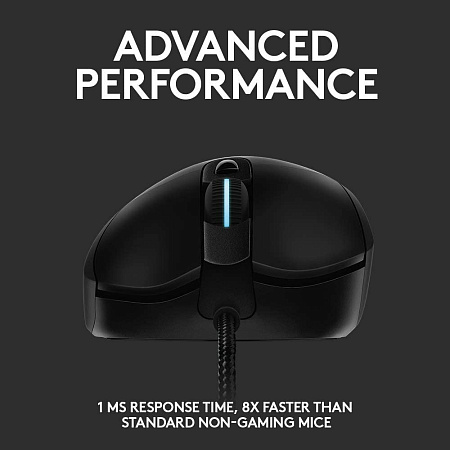 Gaming Mouse Logitech G403, 100-25600 dpi, 6 buttons, 400IPS, 40G, 87.3g+10g, 1000Hz, Ergonomic, RGB