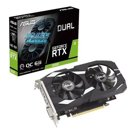 Видеокарта ASUS DUAL-RTX3050-O6G, 6GB GDDR6 96бит 