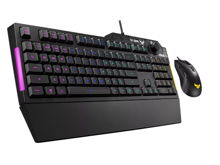 Клавиатура и мышь ASUS TUF K1/M3, Проводное, Чёрный