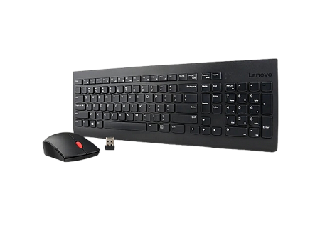 Keyboard & Mouse Lenovo Essential, Thin profile, Spill-resistant, Quiet keys, Durable, Black, USB 