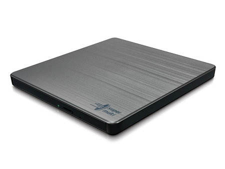 External Portable Slim 8x DVD-RW Drive Hitachi-LG Data Storage "GP60NB60", Silver, (USB2.0), Retail
