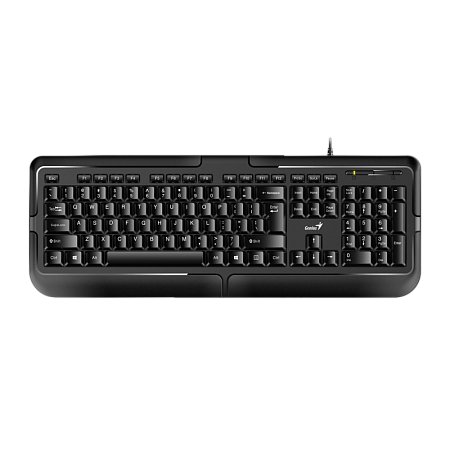 Keyboard Genius KB-118, Classic, Laser-Printed Keycaps, Concave keycap, Spill Resistant, 1.4m, USB, 