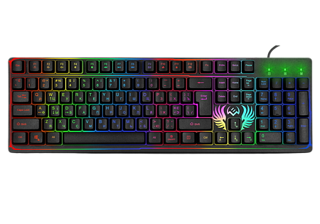 Gaming Keyboard SVEN KB-G8000, Fn keys, Backlight, WinLock, 1.8m, USB, EN/RU, Black