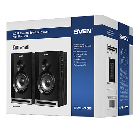 Speakers SVEN "SPS-705" Black, 40w, Bluetooth