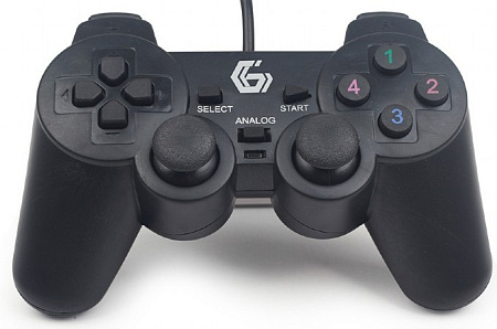 Gamepad GMB JPD-UDV-01, 4 axes, D-Pad, 2 mini joysticks, 10 buttons, Dual vibration, USB Gamepad GMB JPD-UDV-01, 4 axes, D-Pad, 2 mini joysticks, 10 buttons, Dual vibration, USB