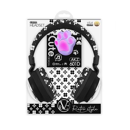 Musen Wireless Headphones on Ear AKZ-601D, BLACK Musen Wireless Headphones on Ear AKZ-601D, BLACK