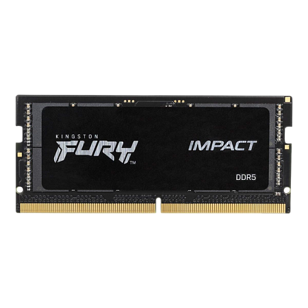 16GB DDR5-4800MHz SODIMM Kingston FURY Impact (Kit of 2x8GB) (KF548S38IBK2-16), CL38, 1.1V, Black