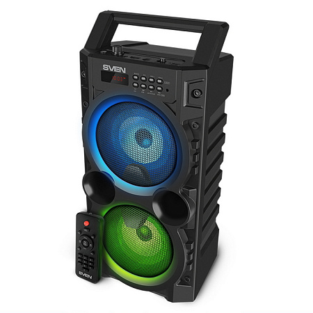 Speakers SVEN "PS-440" 20w, Black, TWS, Bluetooth, FM, USB, microSD, LED-display, RC, 2x2000mA* Speakers SVEN "PS-440" 20w, Black, TWS, Bluetooth, FM, USB, microSD, LED-display, RC, 2x2000mA*