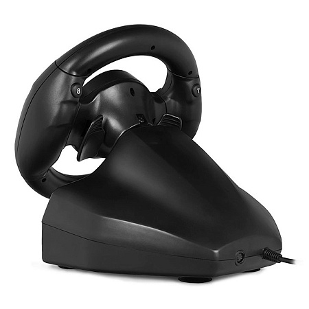 Wheel  SVEN GC-W300, 9", 180 degree, Pedals,  2-axis, 10 buttons, Vibration feedback, Fan, USB