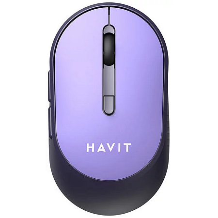 Wireless Mouse Havit MS78GT, 1200-3200dpi, 6 buttons, Ambidextrous, 1xAA, 2.4Ghz, Purple