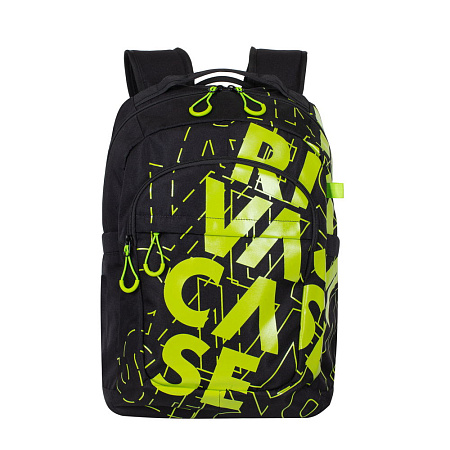 Backpack Rivacase 5430, for Laptop 15,6" & City bags, Black/Lime
