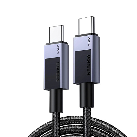 UGREEN Cable Type-C to Type-C 1m 480Mbps 6A 240W L513, Gray