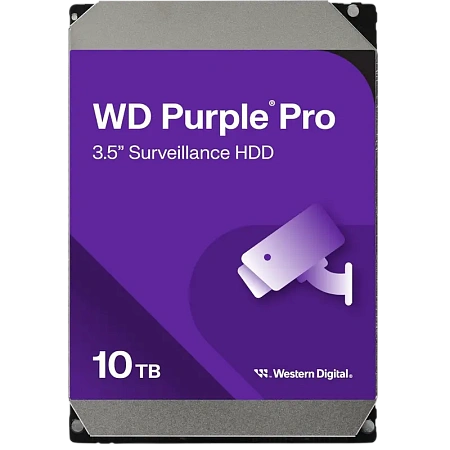 Жесткий диск Western Digital WD Purple Pro, 3.5", 10 ТБ <WD102PURP> Жесткий диск Western Digital WD Purple Pro, 3.5", 10 ТБ <WD102PURP>