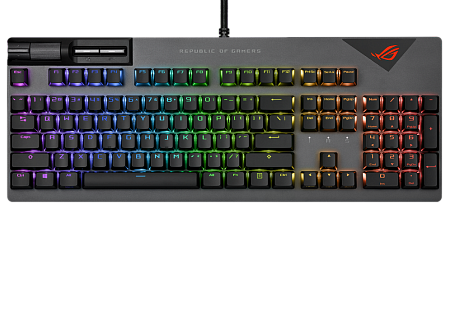 Gaming Keyboard Asus ROG Strix Flare II, Mechanical , NX Red SW, PBT, US Layout,Wrist rest, RGB, USB