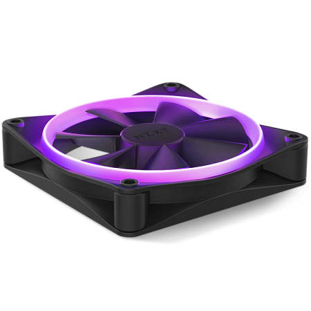 PC Case Fan NZXT F120 RGB, 120x120x26mm, 18 LEDs, 17-27.5dB, 14-50CFM, 500-1800RPM, FDB, 4 Pin, Blac PC Case Fan NZXT F120 RGB, 120x120x26mm, 18 LEDs, 17-27.5dB, 14-50CFM, 500-1800RPM, FDB, 4 Pin, Blac