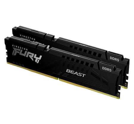 .64GB DDR5-6000MHz  Kingston FURY Beast (Kit of 2x32GB) (KF560C40BBK2-64), CL40-40-40, 1.35V, Intel 