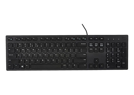 Keyboard Dell KB216, Multimedia, Fn Keys, Quiet keys, Spill resistant, Black, Russian, USB Keyboard Dell KB216, Multimedia, Fn Keys, Quiet keys, Spill resistant, Black, Russian, USB