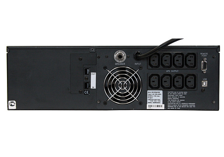 UPS PowerCom KIN-2200AP 2200VA/1760W, Rack 3U, Line Interactive,LCD, AVR, USB, RJ45, 8xIEC C13 